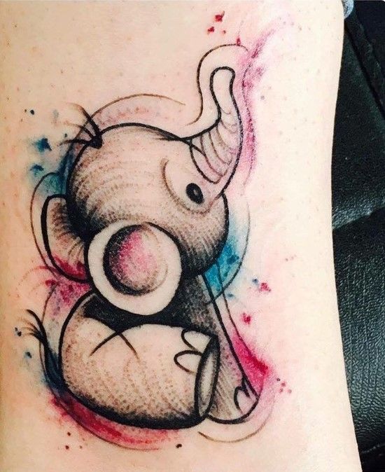 cute elephant tattoo meaning