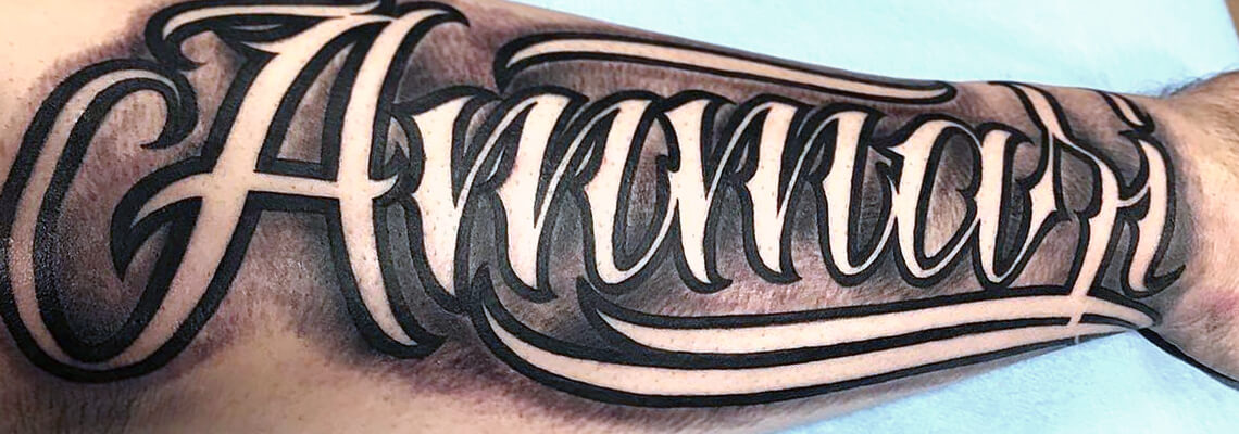 Shaded Letters Tattoo Designs - wide 1