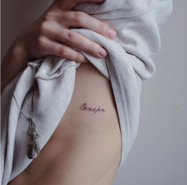 one word tattoo ideas for girls