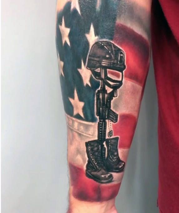 tattoo designs for men forearm military