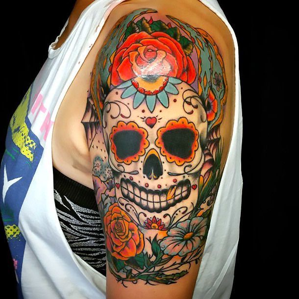 day of the dead tattoo ideas