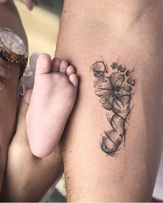 baby feet tattoo ideas