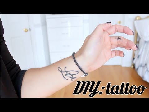 how to put on a fake tattoo