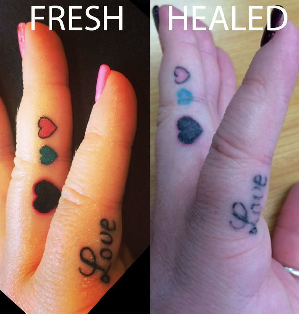 how fast does finger tattoos fade