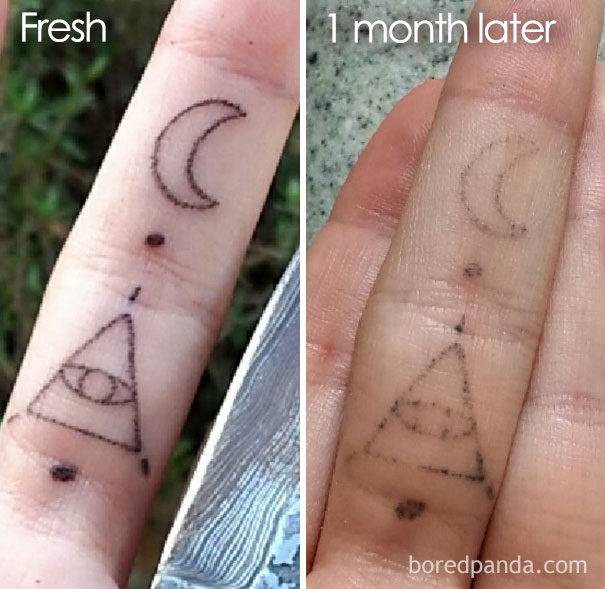 do finger tattoos fade quickly