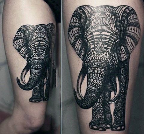 elephant tattoo designs upper arm