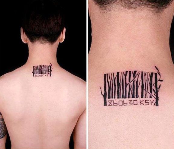 barcode tattoo ideas