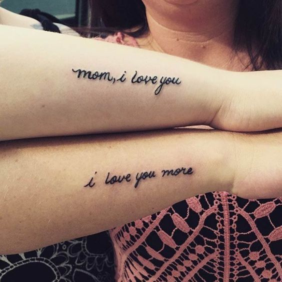 mother and son tattoo ideas