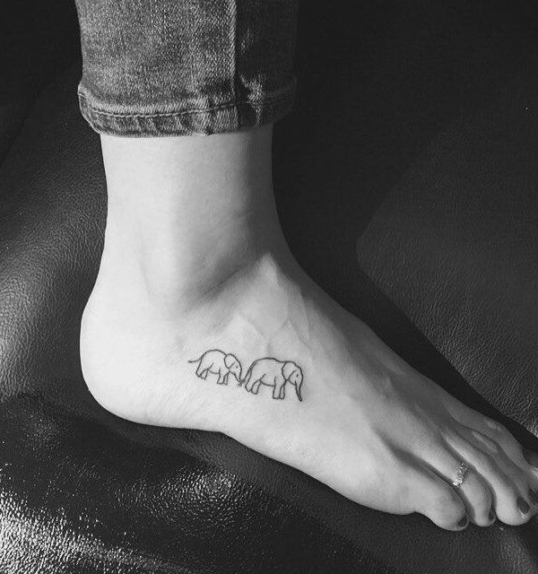 Tattoo Collection : 19 trending elephant tattoo small mom and baby